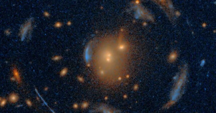 Astronomers Discover Giant Einstein Cross Amid Rare Galaxy Formation