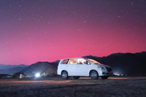 Leh's Night Sky Dazzles with Rare Aurora Amid Geomagnetic Storm