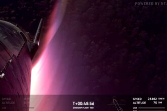 Starlink Satellites Beam Back Mesmerizing Plasma Show During Starship Reentry