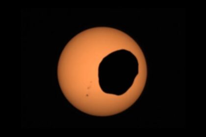 Stunning Views of Mars Solar Eclipse Captured By Perseverance Rover